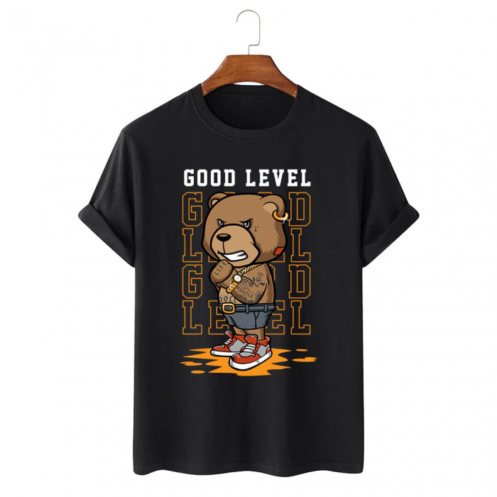 Tricou Negru Good Level Bear [1]