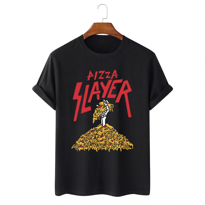 Tricou Negru Pizza Slayer [1]