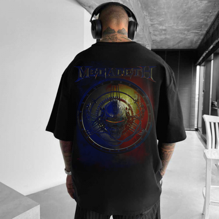 Tricou Negru Oversize Sacred Skull [1]