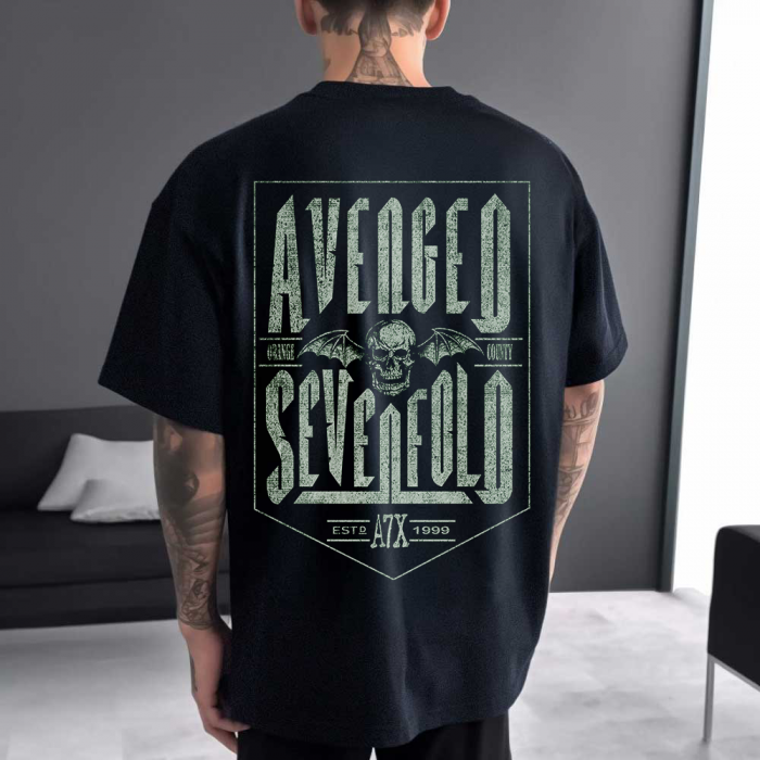 Tricou Negru Oversize Sevenfold 1999 [1]