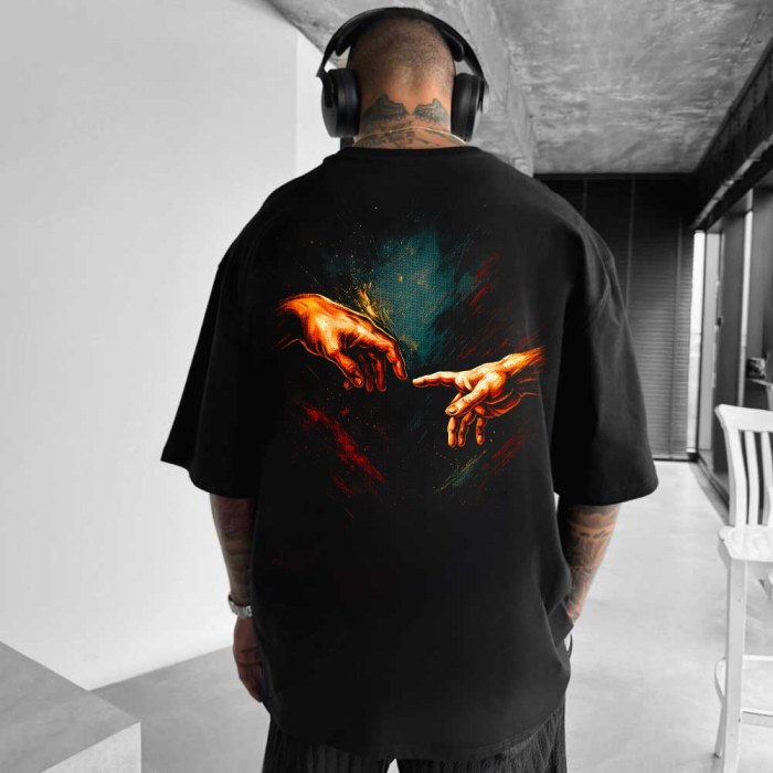 Tricou Negru Oversize Creation [1]