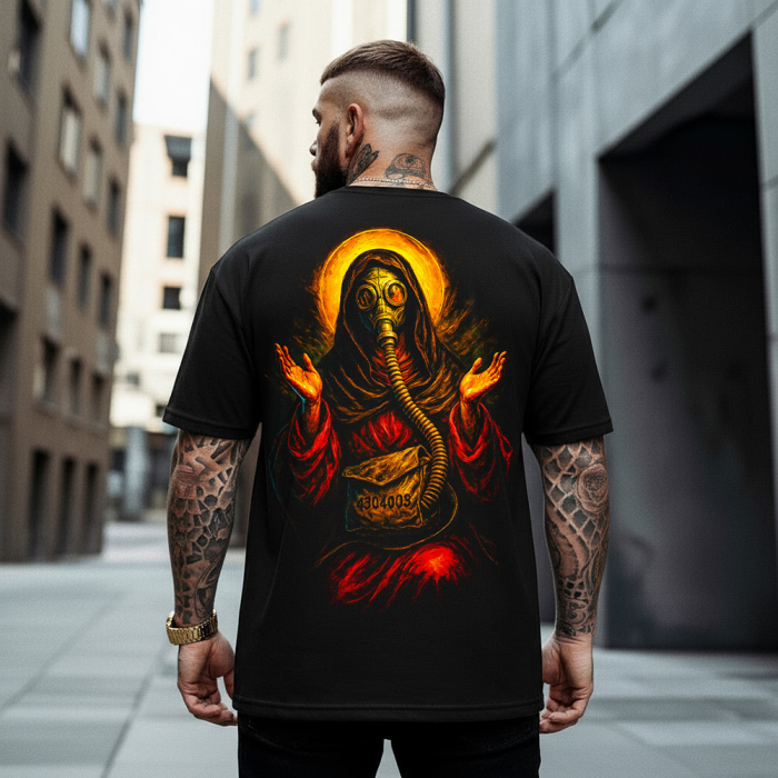 Tricou Negru Oversize Apocalypse Prep [1]