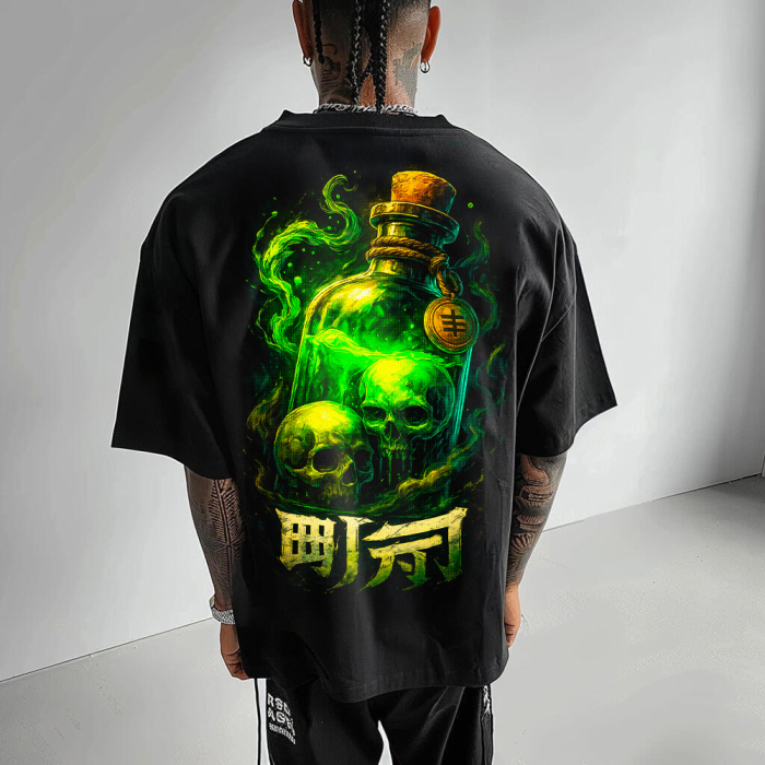Tricou Negru Oversize Nazo no Tokkuri [1]