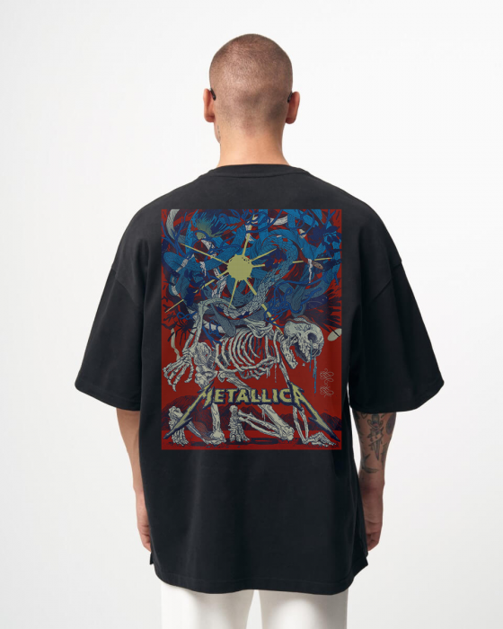 Tricou Negru Oversize Grand Forks [1]