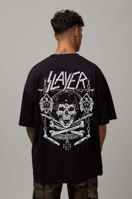 Tricou Negru Oversize Soldier Of Death [1]