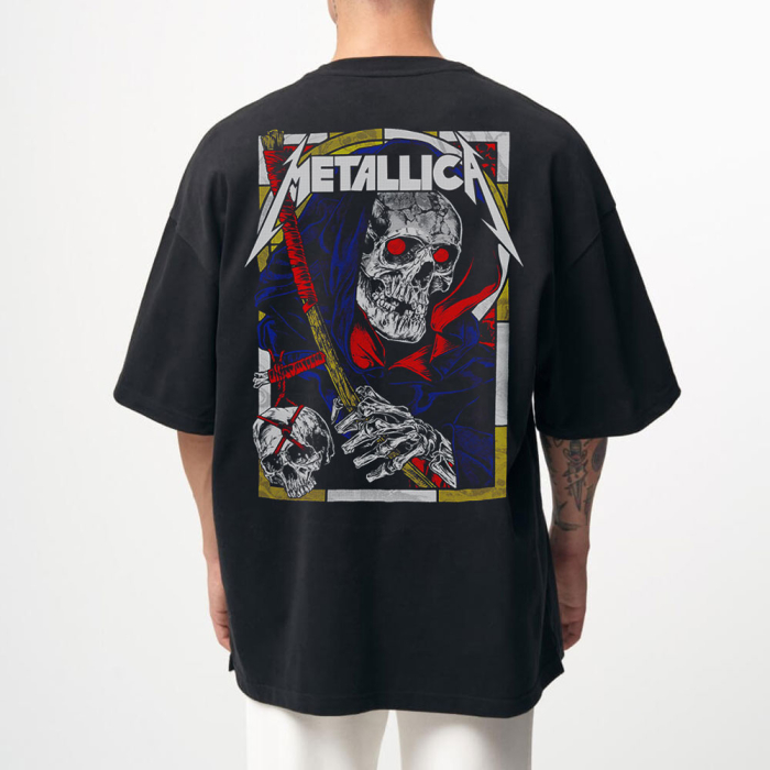 Tricou Negru Oversize Old Death [1]