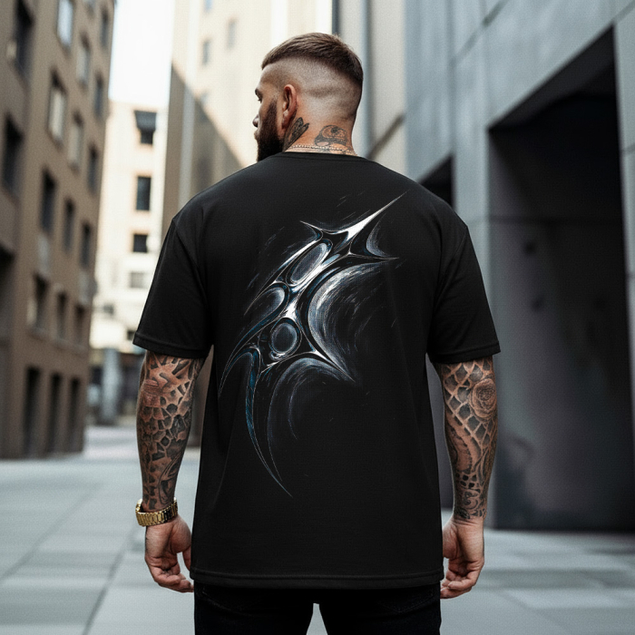 Tricou Negru Oversize Sharp Claw [1]