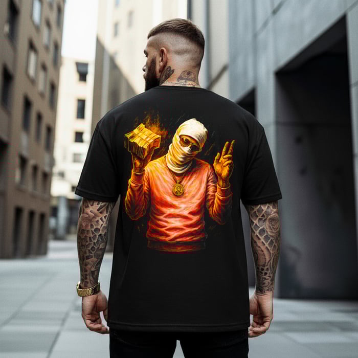 Tricou Negru Oversize I Got What I Deserved [1]