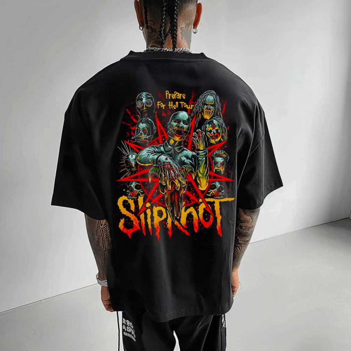 Tricou Negru Oversize Hell Slipknot [1]