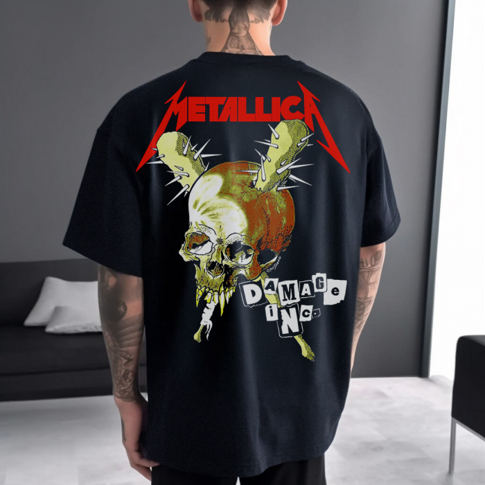 Tricou Negru Oversize Damaging [1]