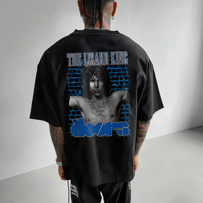 Tricou Negru Lisard King By The Doors [1]