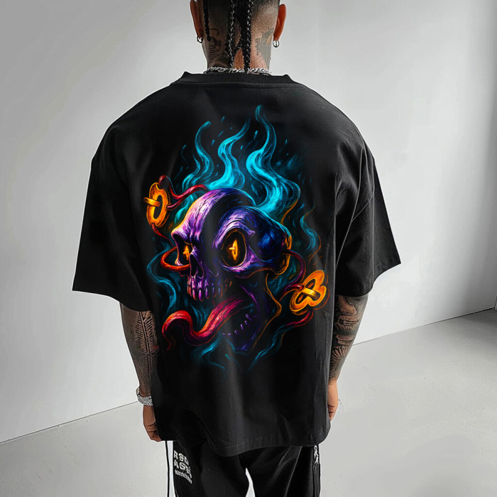 Tricou Negru Oversize Thing [1]