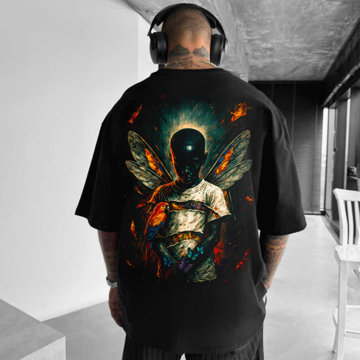 Tricou Negru Oversize Imagination [1]