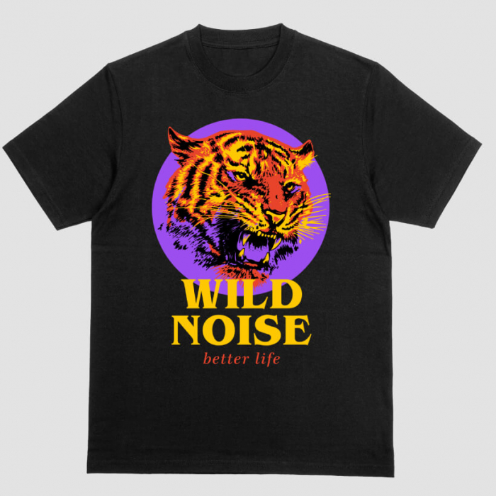 Tricou Unisex Negru Wild Noise [1]