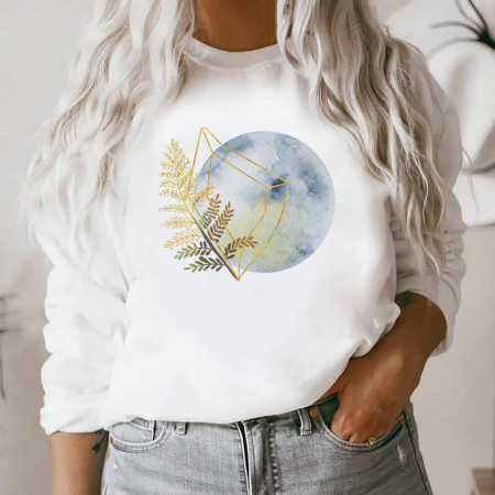 Bluze Abstract - Bluza Dama Grey Moon
