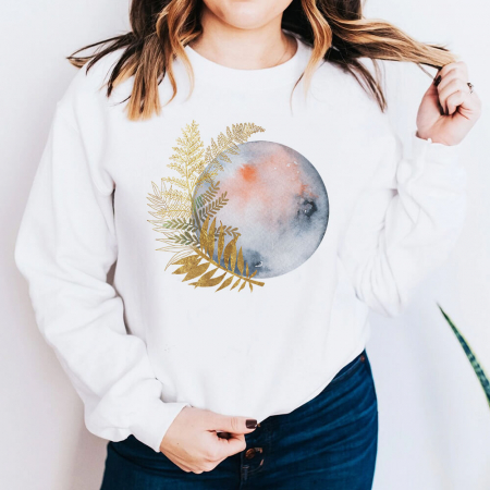 Bluze Abstract - Bluza Dama Pink Moon