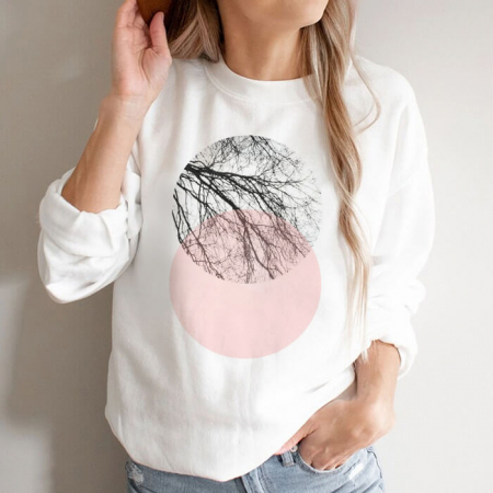 Outlet - Bluza Dama Alba Abstract Tree Outlet XL