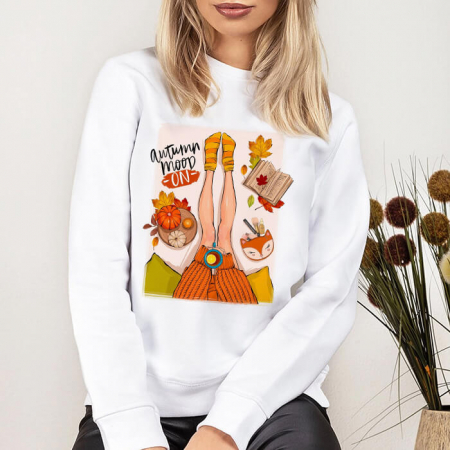 Bluze Albe Dama - Bluza Dama Alba Autumn Mood On Outlet S