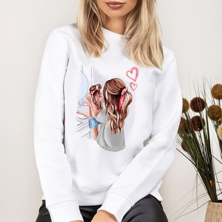 Bluze Femei - Bluza Dama Alba Caring Mother
