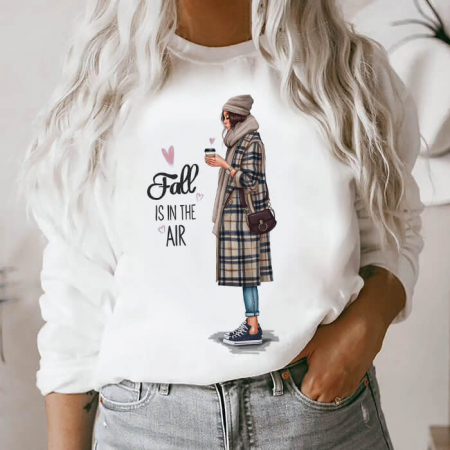 Bluze Femei - Bluza Dama Alba Fall Is In The Air