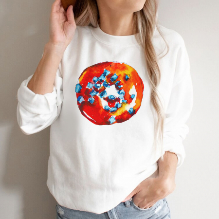 Bluze Femei - Bluza Dama Alba Ice Donut