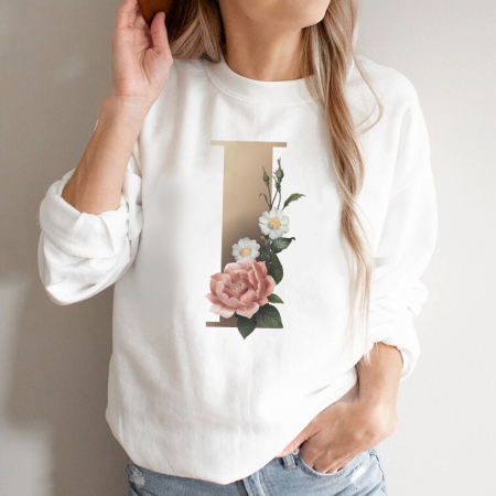 Bluze Alfabet - Bluza Dama Alba Litera "I"