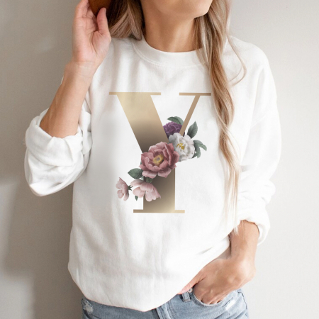 Bluze Alfabet - Bluza Dama Alba Litera "Y"