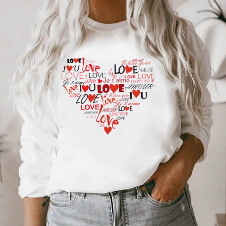 Outlet - Bluza Dama Alba Love Heart Outlet XL