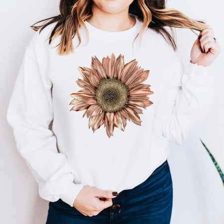 Bluze Femei - Bluza Dama Alba Flower1