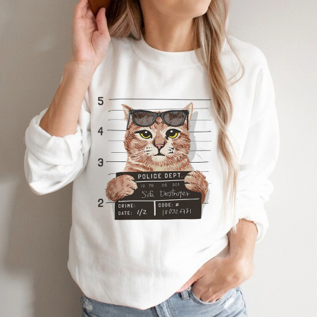 Bluze Animale - Bluza Dama Bad Kitty