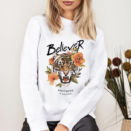 Bluze Animale - Bluza Dama Anything Is Possible