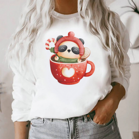 Bluze X-mas - Bluza Dama Christmas Panda Mug