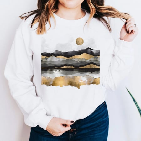 Bluze Abstract - Bluza Dama Golden Sands