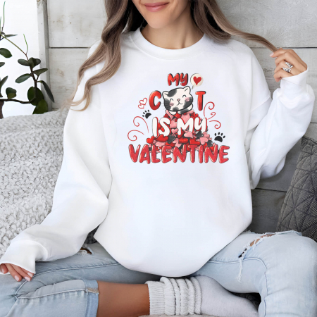 Bluze Femei - My cat is my valentine