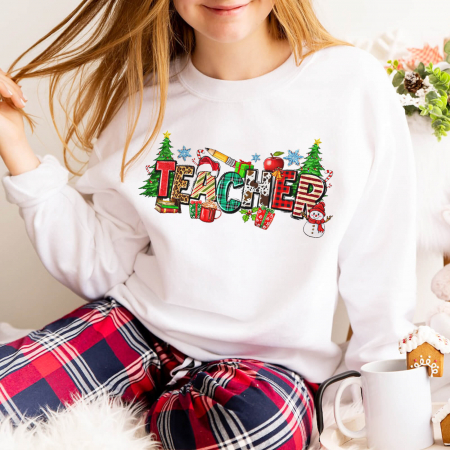 Bluze X-mas - Bluza Dama Merry Teacher Christmas