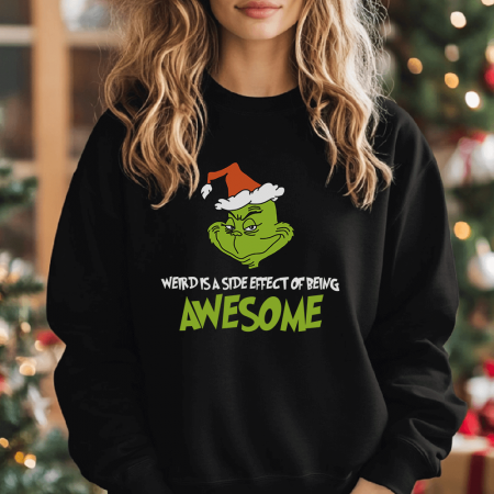 Bluze X-mas - Bluza Neagra Dama Green Awesome