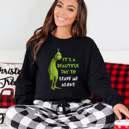 Bluze X-mas - Bluza Neagra Dama Leave Me Alone