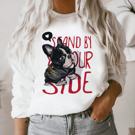 Bluze Animale - Bluza Dama Smile Stand By Youe Side