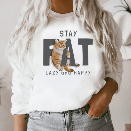 Bluze Pisici - Bluza Dama Stay Fat
