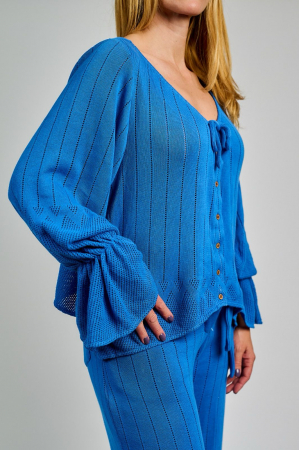 Colectia Tricotata - Bluza Albastra Outlet