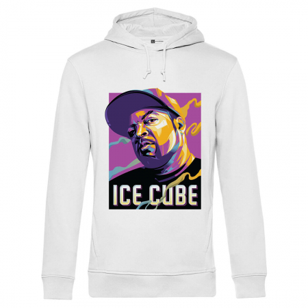 Hanorace Barbati - Hanorac alb unisex Ice cube