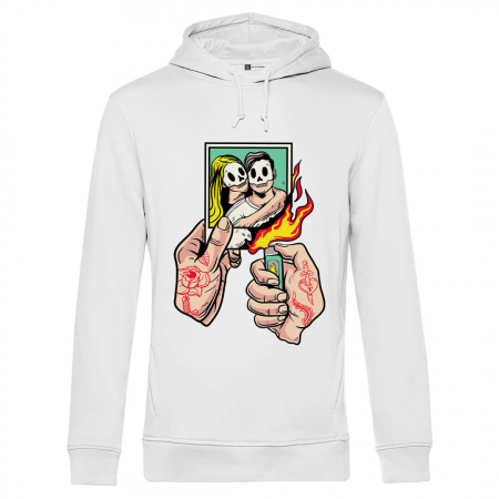 Hanorace Barbati - Hanorac alb unisex Memories are gone