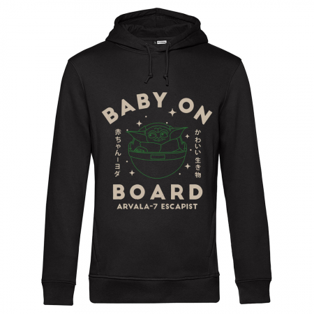 Hanorace Barbati - Hanorac negru unisex Baby on board