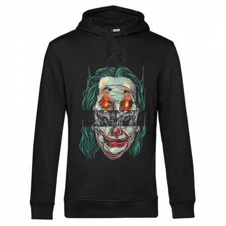 Hanorace Barbati - Hanorac negru unisex Joker fire skull