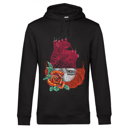 Hanorace Barbati - Hanorac negru unisex My heart
