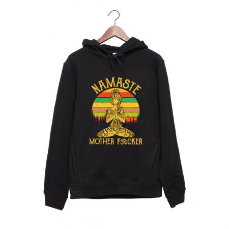 Hanorace Barbati - Hanorac negru unisex Namaste
