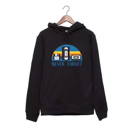 Hanorace Barbati - Hanorac negru unisex Never Forget