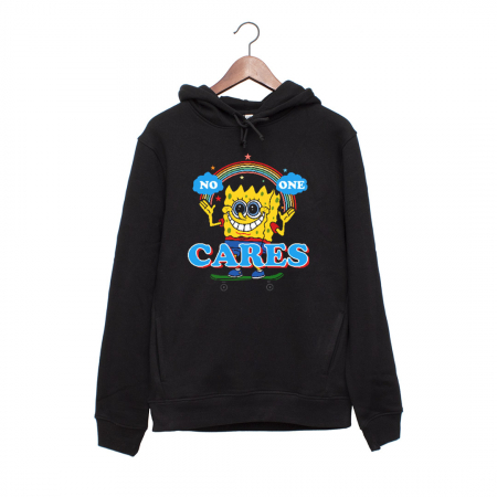 Hanorace Barbati - Hanorac negru unisex No one cares