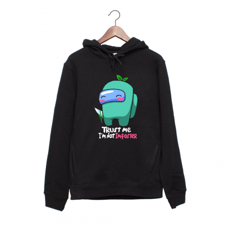Hanorace Barbati - Hanorac negru unisex Trust me