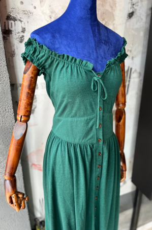 Colectia Tricotata - Rochie Verde Milkmaid Outlet